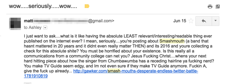 Illustration for article titled My Year In Gawker Hate Mail